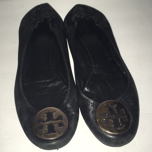 Tory Burch black flats size 8 Good condition. - Picture 7 of 12